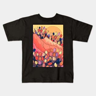 Tulip mountains Kids T-Shirt